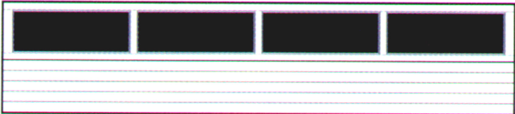 CHI Commercial Garage Door Ribbed Steel Window Option Full View